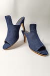 THE ALTER_Blue Denim Mule Stilettoes _Online_at_Aza_Fashions