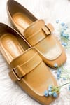 Buy_THE ALTER_Beige Tessa Buckle Detail Loafers _at_Aza_Fashions