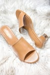 THE ALTER_Beige Chloe Block Heels _Online_at_Aza_Fashions