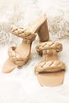 Shop_THE ALTER_Beige Braided Bella Block Heels _at_Aza_Fashions