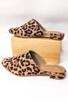 THE ALTER_Beige Print Leopard Mules _at_Aza_Fashions