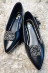 Shop_THE ALTER_Black Riona Embellished Ballerinas  _at_Aza_Fashions