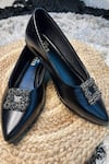 THE ALTER_Black Riona Embellished Ballerinas  _Online_at_Aza_Fashions