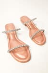 THE ALTER_Peach Mysha Polygon Block Heels _Online_at_Aza_Fashions