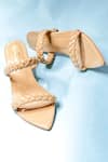 Buy_THE ALTER_Beige Kylie Braided Block Heels _at_Aza_Fashions