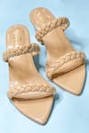 Shop_THE ALTER_Beige Kylie Braided Block Heels _at_Aza_Fashions