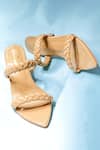 THE ALTER_Beige Kylie Braided Block Heels _Online_at_Aza_Fashions