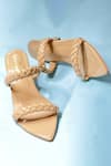 Shop_THE ALTER_Beige Kylie Braided Block Heels _Online_at_Aza_Fashions