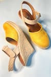 THE ALTER_Yellow Slingback Wedges _Online_at_Aza_Fashions