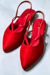 Shop_THE ALTER_Red Cushioned Ballerinas _at_Aza_Fashions