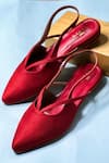 Buy_THE ALTER_Red Cushioned Ballerinas _Online_at_Aza_Fashions