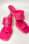 Buy_THE ALTER_Pink Cutwork Kolhapuri Stilettos _at_Aza_Fashions