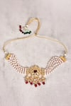 Moh-Maya by Disha Khatri_Gold Plated Kundan Choker Set _Online_at_Aza_Fashions