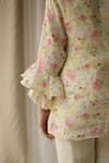 Shop_Roza Pret_White Viola Linen Floral Print Top_Online_at_Aza_Fashions
