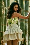 Shop_Ankita Dharman_White Kora Cotton Tiered Skirt_Online_at_Aza_Fashions