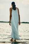Buy_Ankita Dharman_White Linen Slub Sunna Strappy Maxi Dress_Online_at_Aza_Fashions