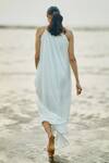 Shop_Ankita Dharman_White Linen Slub Sunna Strappy Maxi Dress_Online_at_Aza_Fashions