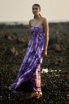 Ankita Dharman_Multi Color Chiffon Twilight Pleated Tube Gown_Online_at_Aza_Fashions