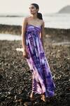 Buy_Ankita Dharman_Multi Color Chiffon Twilight Pleated Tube Gown_Online_at_Aza_Fashions
