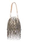 Born Flash_Silver Beads Natalya Embellished Potli Bag _Online_at_Aza_Fashions