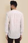 Shop_Missprint_White Cotton Hand Block Print Floral Shirt For Men_at_Aza_Fashions