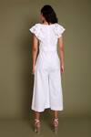 Shop_Daisydays.CO._White Modal Cotton Boat Semikraska Calf Length Jumpsuit _at_Aza_Fashions