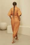 Shop_Ampm_Brown Faya Cotton Jumpsuit_at_Aza_Fashions