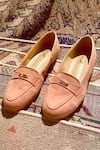 Shop_Tiesta_Pink Anna Ballerina Suede Flats _at_Aza_Fashions