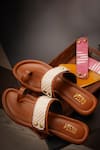 Shop_Tiesta_Brown Kolas Toe Ring Flats _at_Aza_Fashions