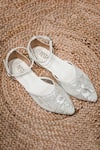 Shop_Tiesta_White Shaye Embroidered Mules _at_Aza_Fashions