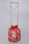 Buy_Ornatte_Red Embroidery Raina Potli Bag_Online_at_Aza_Fashions