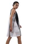 Shop_All2Defy_Black Mesh Colorblock Dress With Inner_Online_at_Aza_Fashions