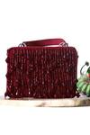 Shop_Aamli_Maroon Embroidered Naisha Cross Body Clutch _at_Aza_Fashions