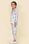 Buy_Pankhuri by Priyanka_Grey Rayon Cotton Panda Night Suit _Online_at_Aza_Fashions