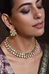 Swabhimann Jewellery_Kundan Studded Choker Jewellery Set_Online_at_Aza_Fashions