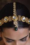 Buy_Swabhimann_Gold Plated Kundan Studded Mathapatti _Online_at_Aza_Fashions