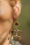 Zariin_Multi Stone Healing Earrings_Online_at_Aza_Fashions