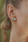 Buy_Zariin_Replaceable Multi Stone Healing Ear Studs Earrings_Online_at_Aza_Fashions