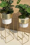 Shop_Mason Home_Gold Madison Planters Set Of 2_at_Aza_Fashions