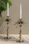 Buy_Mason Home_Gold Royal Palm Candle Stand Single Pc_at_Aza_Fashions