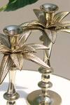 Shop_Mason Home_Gold Royal Palm Candle Stand Single Pc_at_Aza_Fashions