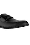 Sko_Black Patent Leather Loafers  _at_Aza_Fashions