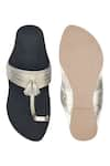 Sko_Black Tasselled Kolhapuri Sandals _Online_at_Aza_Fashions