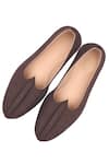 Shop_Sko_Brown Suede Mojaris  _at_Aza_Fashions