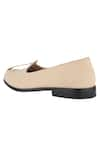 Buy_Sko_Beige Almond Toe Leather Mojaris  _Online_at_Aza_Fashions