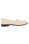 Shop_Sko_Beige Almond Toe Leather Mojaris  _Online_at_Aza_Fashions