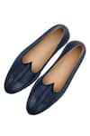 Shop_Sko_Blue Leather Mojaris  _at_Aza_Fashions