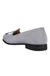 Shop_Sko_Grey Almond Toe Leather Mojaris  _Online_at_Aza_Fashions