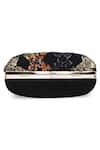 Shop_Richa Gupta_Black Embellished Sequin Suede Clutch _Online_at_Aza_Fashions