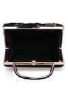 Richa Gupta_Black Embellished Sequin Suede Clutch _at_Aza_Fashions